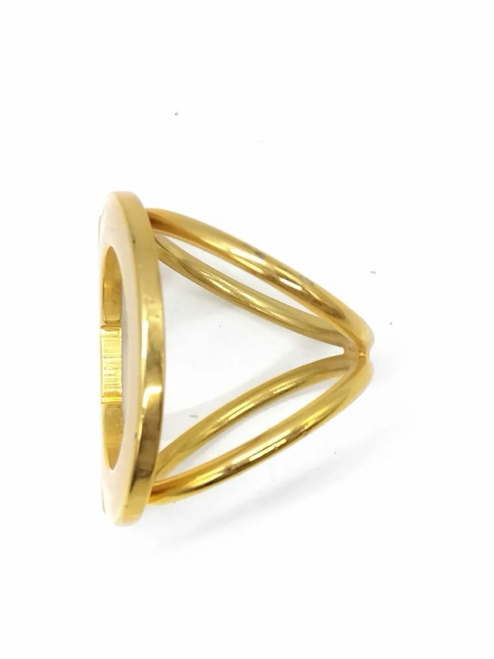 Salvatore Ferragamo polished gold